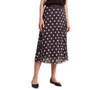 Plisseerock STREET ONE, Damen, Gr. 44, espresso braun, Stoff, 95% Polyester, 5% Elasthan, comfort fit wadenlang, Röcke, mit Mesh (18470054-44) espresso braun