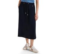 Cecil Damen Midi-Rock in A-Linie mit Struktur in Blau, Gr: L