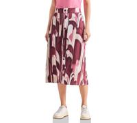Maxirock STREET ONE, Damen, Gr. 40, bunt (rustic rouge), Stoff, 100% Viskose, gemustert, comfort fit normal, Röcke Maxirock, in Midi-Länge (83956660-40) rustic rouge