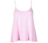 Damen-Mini-Top, ärmellos, mit Swing-Trägern, Camisole in Übergröße, babyrosa, 34-36
