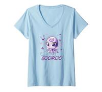Damen Miraculous Ladybug Kwamis Collection with Nooroo T-Shirt mit V-Ausschnitt