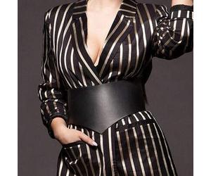 Damen Mode Breiter Gürtel, Gothic Korsett Gürtel, PU Leder Mieder, Damen Gothic Breiter Gürtel Bekleidungszubehör, Damen Geschirr Lederartikel