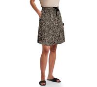 Street One Damen A361720 Musselin Paperbag Rock, Schwarz, 42