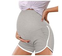 Damen Mutterschaft Kurz Hose Schwangerschafts Sommer Umstandsshorts Kurze Umstandshose Schwangere Kurz Freizeithose Weich Atmungsaktiv Schwangerschafts Shorts Bequem Shorts