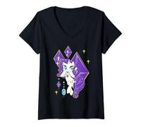 Damen My Little Pony Big Purple Diamonds T-Shirt mit V-Ausschnitt