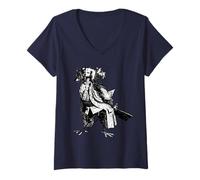 Damen Naberius Der heulende Regent der Schatten T-Shirt mit V-Ausschnitt