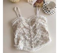 Damen-Neckholder-Top aus Spitze mit festen Körbchen und Brustpolster, hohe Elastizität, Nylon-Weste für den täglichen Gebrauch, Freizeitkleidung, Weiß (Einheitsgröße)