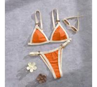 Damen Neuheiten Europäischer und Amerikanischer Stil Bikini Set Bademode Urlaub Sommer