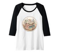 Damen Niedlicher Lesebuchliebhaber ästhetisch | Cozy Bookish Librarian Raglan