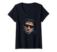 Damen Noel Gallagher Post-Oasis Beady Eye Foto 2013 T-Shirt mit V-Ausschnitt