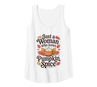 Damen Nur eine Frau, die Kürbisgewürze liebt Herbst Herbst Tank Top