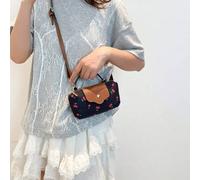 Damen Nylon Mini Umhängetasche, Kirschenmuster, Magnetverschluss Taschenform, lässig-niedliche Modische Handtasche