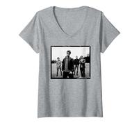 Damen Oasis Liam & Noel Gallagher Band von Michael Robert Williams T-Shirt mit V-Ausschnitt