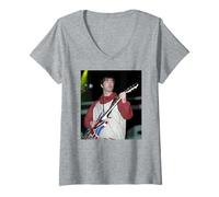 Damen Oasis Live Noel Gallagher Britpop Manchester 1996 T-Shirt mit V-Ausschnitt