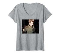 Damen Oasis Noel Gallagher Britpop Gitarrist 1996 T-Shirt mit V-Ausschnitt