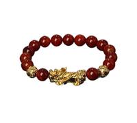 Damen Obsidian Reichtum Armbänder Herren 10 mm Drachen Mantra Perle Armreif Glücksschmuck 19,21 cm