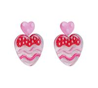 Damen Ohrhänger Candy Color Rainbow Acryl Ohrstecker Europäische und amerikanische Lippen Erdbeerohrringe Ohrringe Kleine Ohrringe