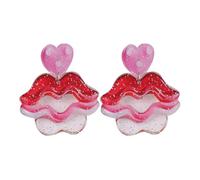 Damen Ohrhänger Candy Color Rainbow Acryl Ohrstecker Europäische und amerikanische Lippen Erdbeerohrringe Ohrringe Kleine Ohrringe