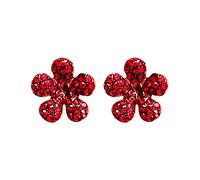 Damen Ohrhänger, Süße Rettich Ohrringe Kirsche Ohrringe Rot Ohrstecker Set für Frauen Mädchen S925 Silber Ohrstecker für Frauen mit weichen Ohrsteckern Edler Schmuck Partys Feiertage (RD5, One Size)