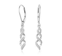 Damen Ohrringe Kristall Perlen Infinity Kollektion | Ohrring Kollektion mit Kristallen, Perlen und Infinity Design, Geschenk für Frauen und besondere Anlässe