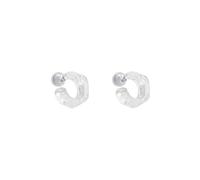 Damen Ohrringe Mode Transparent Acryl Kreis Runde Creolen Frauen 925 Silber Nadel Ohrstecker Schmuck Ohrringe