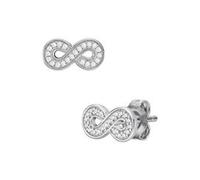 Damen Ohrstecker Infinity aus 925er Silber mit Zirkonia