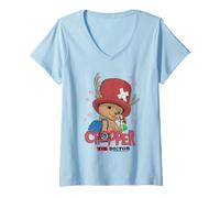 Damen One Piece Chopper The Doctor T-Shirt mit V-Ausschnitt
