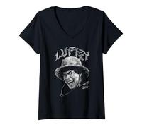 Damen One Piece Luffy Heavy Metal T-Shirt mit V-Ausschnitt