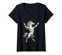 Damen Orobas ungezügelter Machtanstieg T-Shirt mit V-Ausschnitt