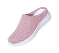 Damen Orthopädische Schuhe Mesh Hausschuhe Atmungsaktiv Sandals Sabots Leichte Sommerschuhe Damen Hinten Offen Wanderschuhe Flach Elegant Breite Füße Schlupfschuhe Strandsandalen