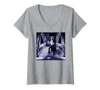 Damen Ozzy Osbourne Bark At The Moon Musikvideo Simon Fowler T-Shirt mit V-Ausschnitt