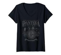 Damen Pantera Offizieller Hochmittag T-Shirt mit V-Ausschnitt