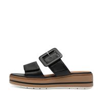 Jana Damen Pantoletten mit Schnalle Vegan, Schwarz (Black), 38 EU