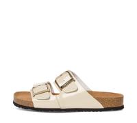 Tamaris Damen Fußbett Pantolette flach, beige, 39 EU