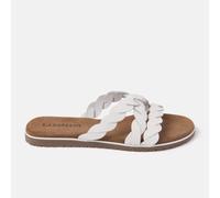 Damen Pantoletten 75.384 White Braun - Gr. - 40