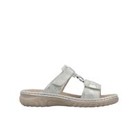 Damen Pantoletten Damen | Rieker | Silber | Größe 40 | Material: Kunstleder/Synthetik