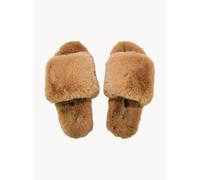 Damen-Pantoletten Slide Fur