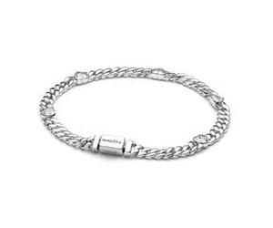 Damen Panzerarmband aus Sterlingsilber, Timeless