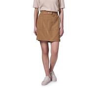 Sommerrock STREET ONE STUDIO, Damen, Gr. 42, braun (creamy braun), Stoff, 97% Polyester, 3% Elasthan, unifarben, gerade kniefrei, Röcke, mit Nieten (33474369-42) creamy braun