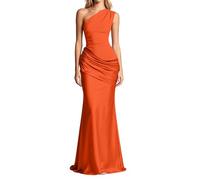 Damen Partykleid Maxikleid trägerlos rückenfrei mit Schlitz Plissiertes A-Linien-Abendkleid sexy elegant Cocktailkleid Sommer Kleid für Party Club Abend