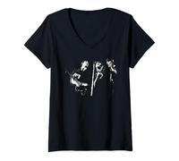 Damen Paul McCartney John Lennon George Harrison Die Beatles T-Shirt mit V-Ausschnitt