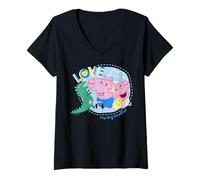 Damen Peppa Pig Love My Big Brother T-Shirt mit V-Ausschnitt