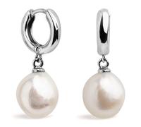 Damen PerlenOhrhänger Süßwasser Zuchtperlen Weiß Barockperlen SECRET & YOU- Perlenohrringe 925 Sterling Silber