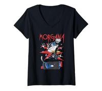 Damen Persona 5 Royal Morgana Action Pose with Diamond Video Game T-Shirt mit V-Ausschnitt