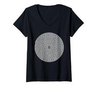 Damen Pi-Spiralziffern von Pi-Spirale T-Shirt mit V-Ausschnitt