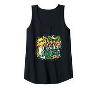 Damen Piña Colada Wetter Tropischer Sommer Strand Cocktail Urlaub Tank Top