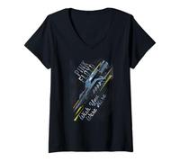 Damen Pink Floyd Wish You Wish You were Here Robot Hands T-Shirt mit V-Ausschnitt