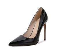 Damen Plateau Pumps mit offener Spitze, Sandaletten - 20 cm Absatz - Pole Dance Stripperinnen Clubwear Halloween Party Schuhe,Schwarz,41 EU