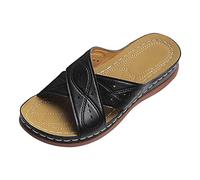 Damen Plateau Sandalen Sale Gekreuzte Riemen Sandals Frauen Fisch Mund Sandalette Keilabsatz Sandale rutschfeste Sandal Leichte Trekkingschuhe Sandaletten Atmungsaktiv Slippers Sommer Bequem Schuhe