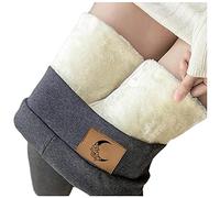 Damen Plüschstrümpfe Warm Fleece Pantyhose Schwarz Thermo Winter Fake-Strumpfhosen Hosen Durchscheinende Straps F027